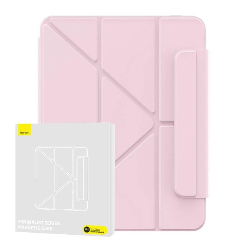 Baseus Minimalistické magnetické pouzdro pro Pad 10.2″ (2019/2020/2021) (baby pink)