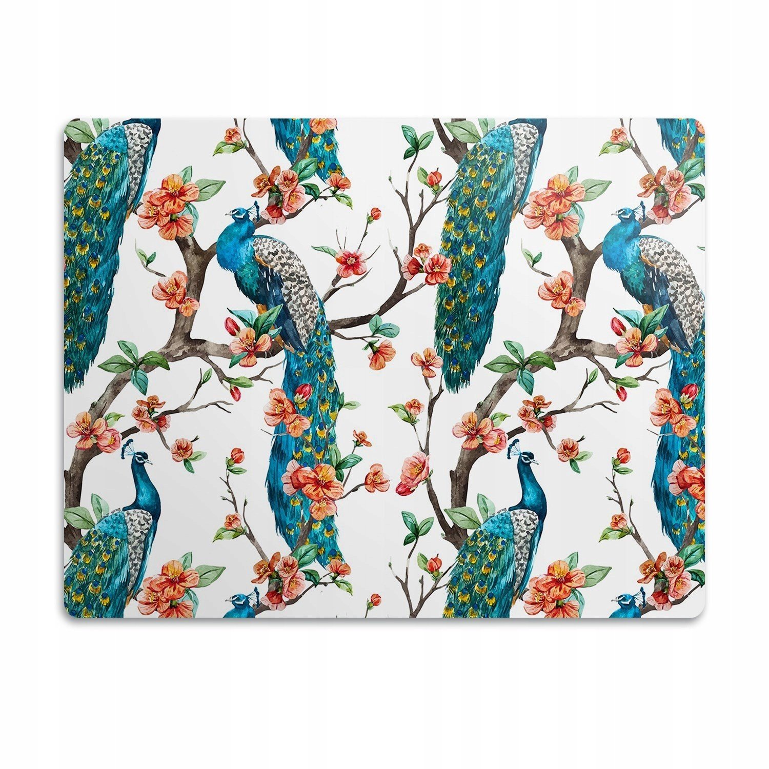 Pro psa podložka pod misku Barevný páv 90x60 cm