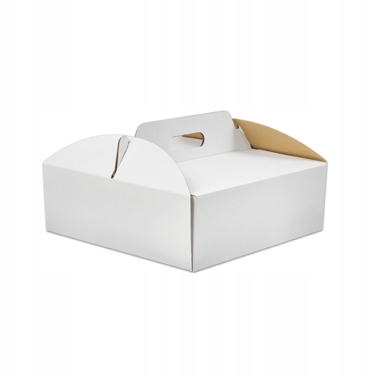 Kartonová krabice na dort 34x34x12cm 30 ks. Bílý