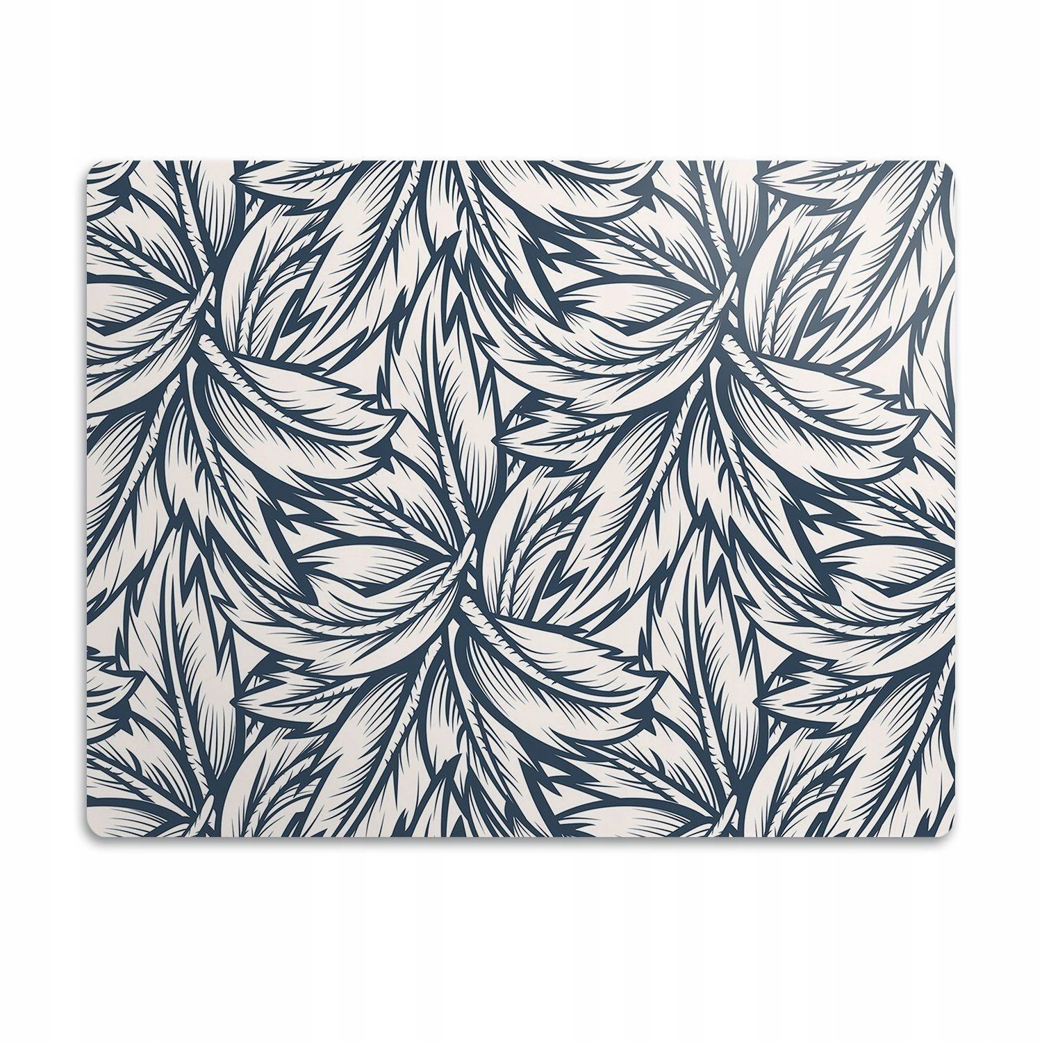 Vodotěsná podložka pod misku Nakreslené listy 90x60