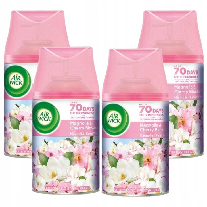 Air Wick Freshmatic Magnolia Třešňový květ 250ml x4