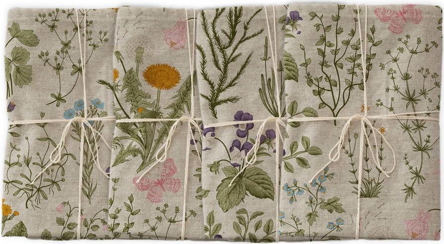 Textilní ubrousky v sadě 4 ks Botanical – Surdic