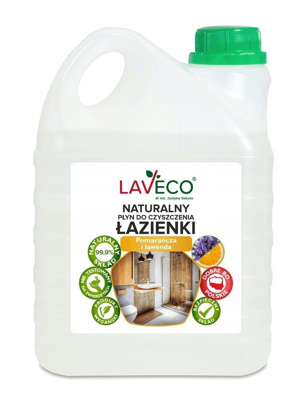 Laveco Přírodní čisticí prostředek do koupelny -2 l