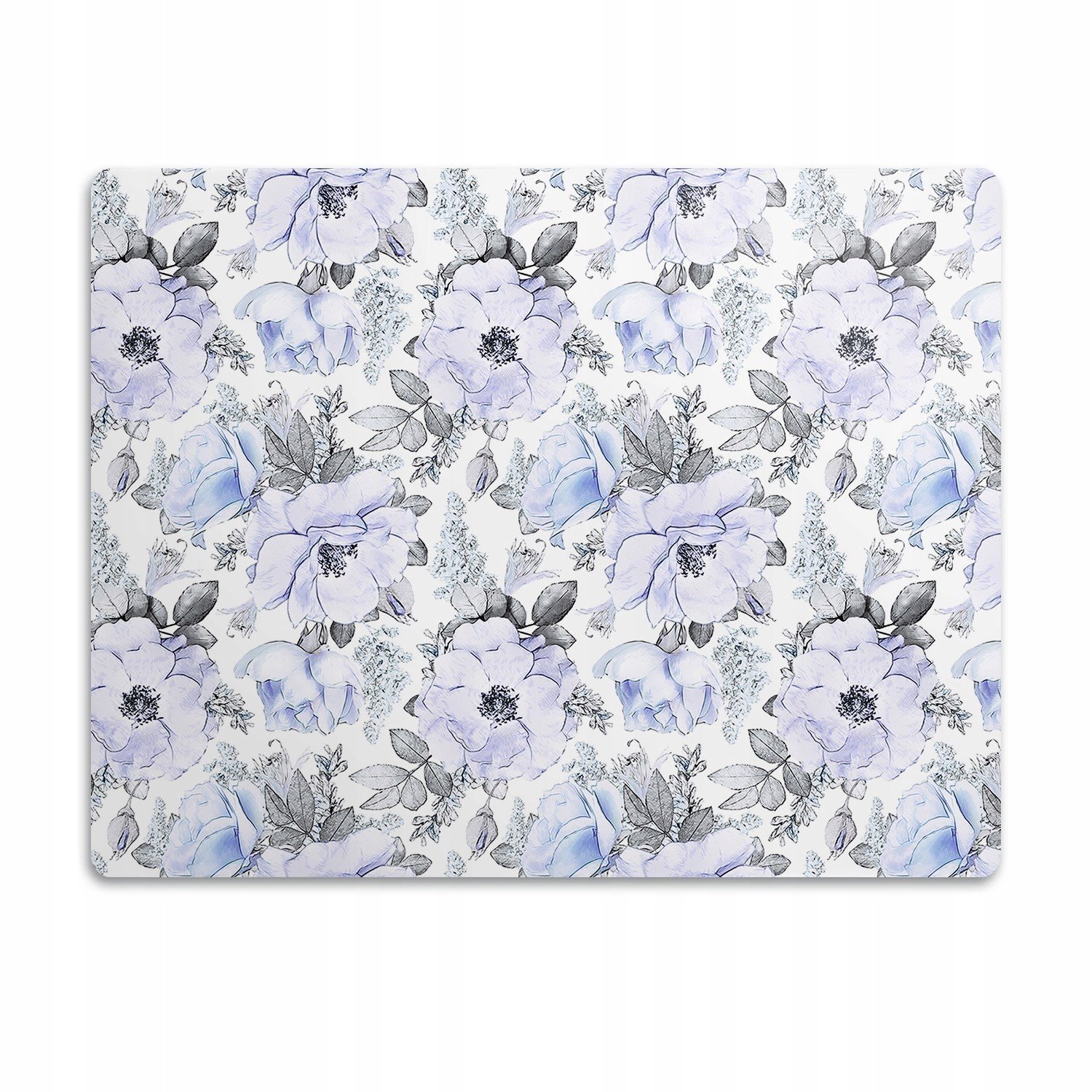 Podložka pro psa pod misku Modré růže 90x60