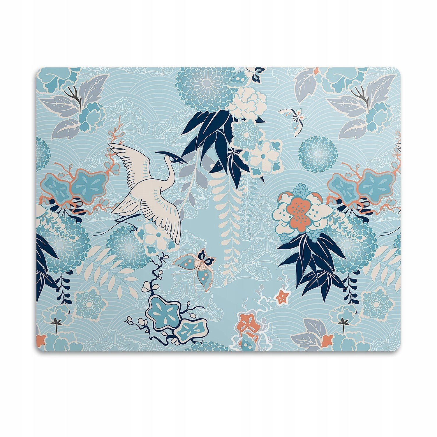 pro kočky podložka pod záchod Jeřáb a květiny 90x60 cm