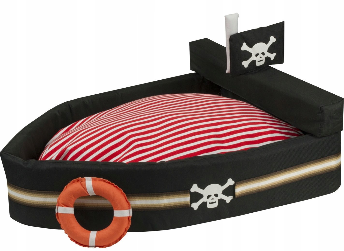 pelíšek pro psa gauč černý 60x47 Pirat