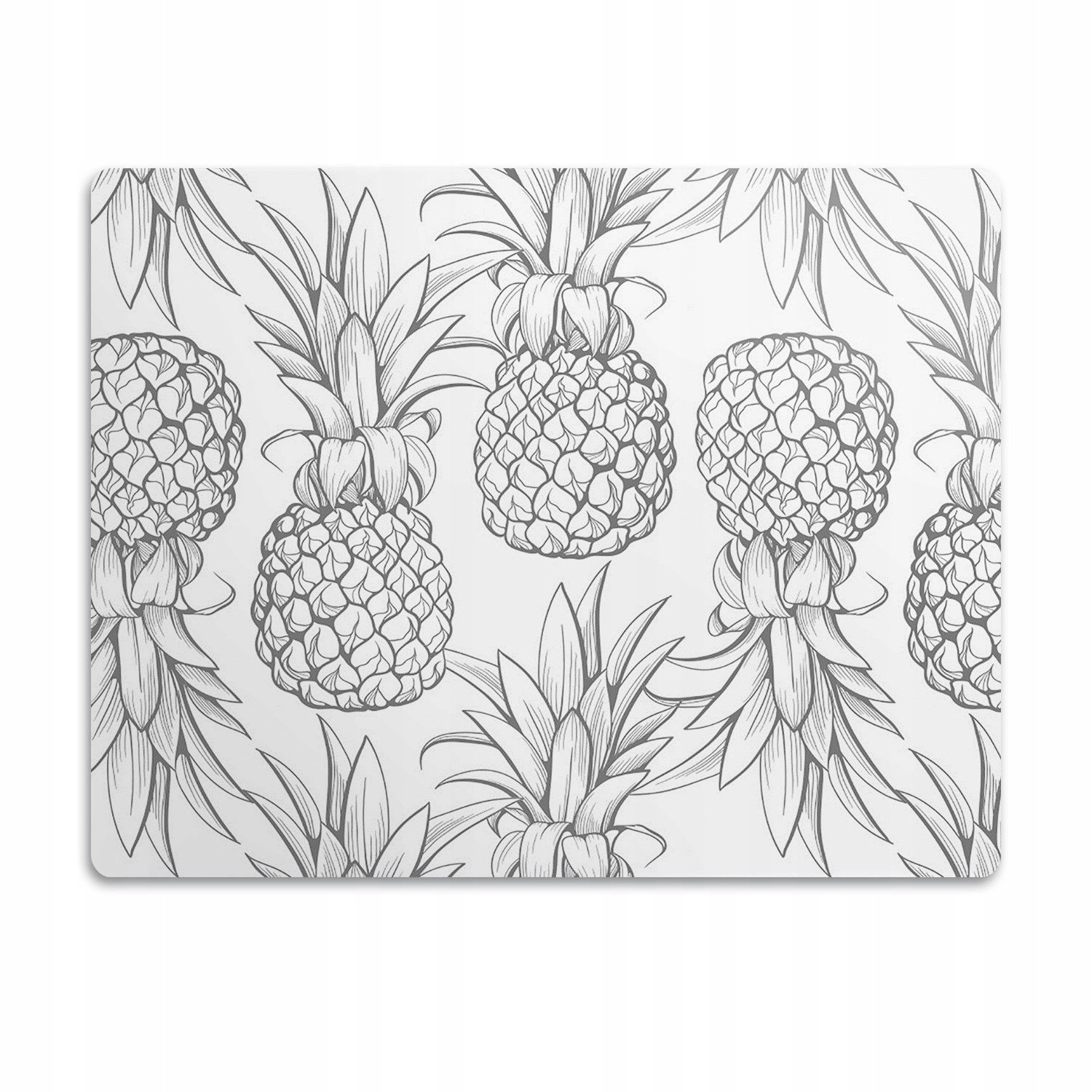 Vodotěsná podložka pod misku Ananasy velká 90x60 cm