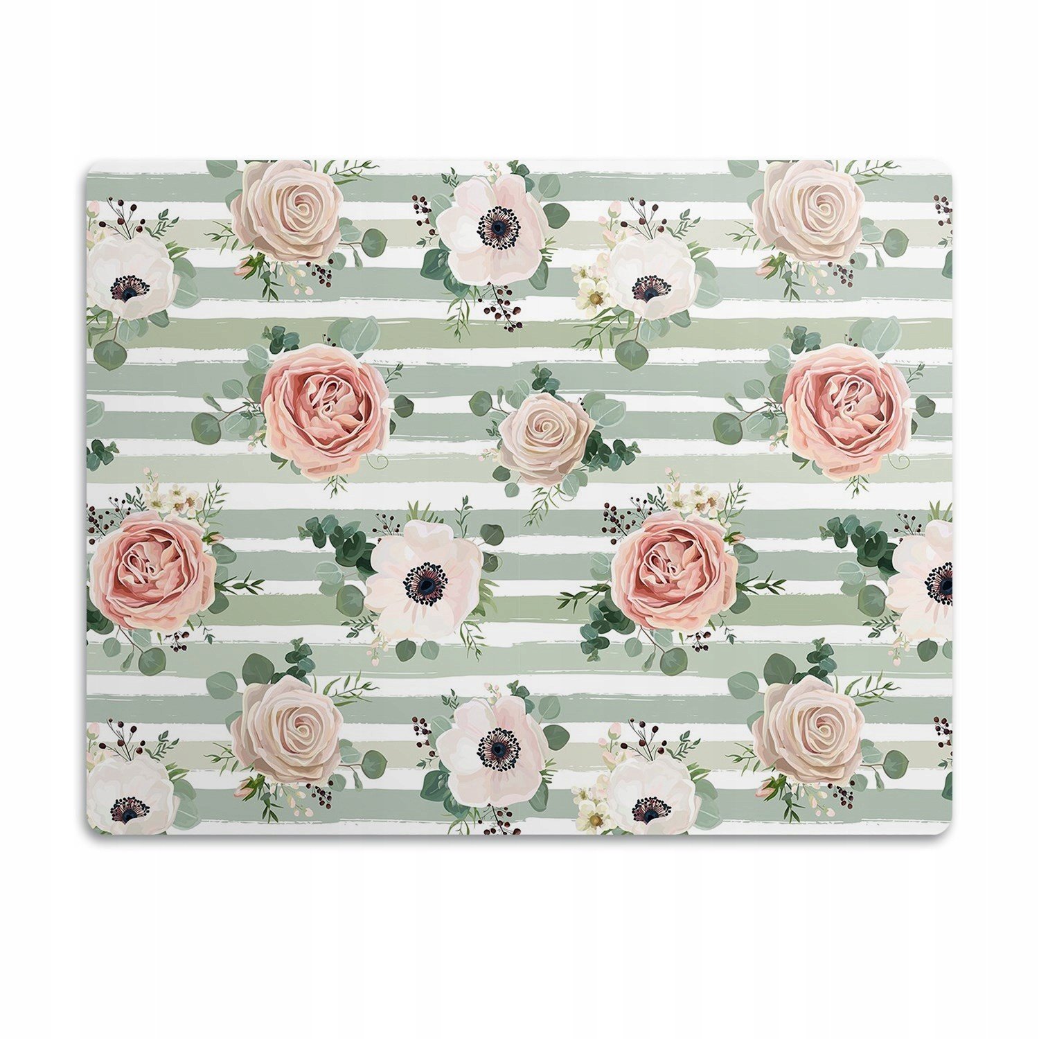 Ochranná podložka pod misky Růže pozadí pruhy 90x60 cm