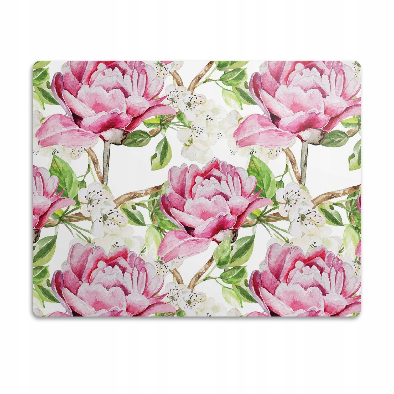 pro kočky podložka pod záchod Růžové pivoňky 90x60 cm