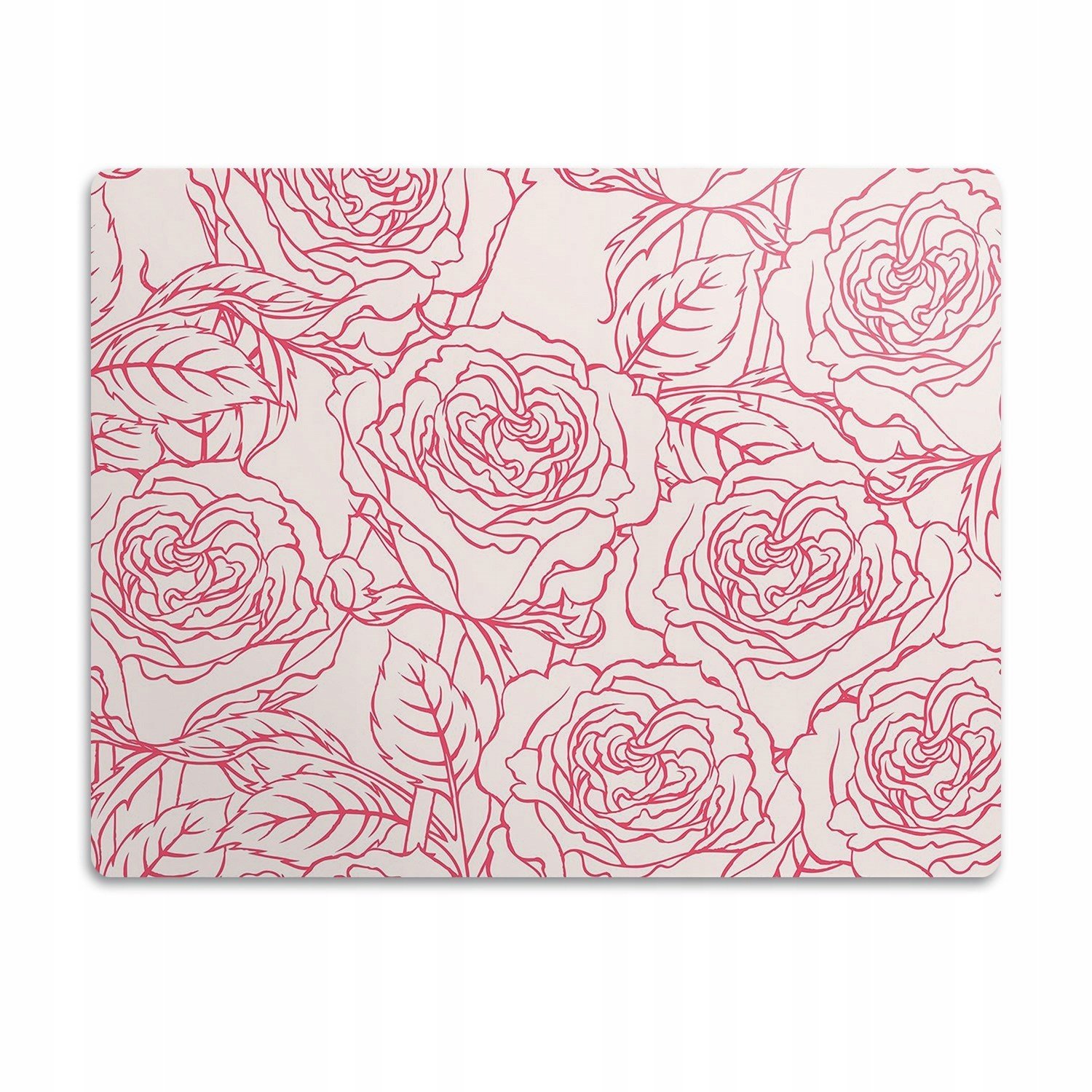 Ochranná podložka pod misku Růže Doodle 90x60 cm