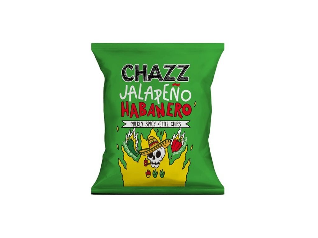 Chazz Chips s příchutí Jalapeno Habanero 1/3 hot 50 g