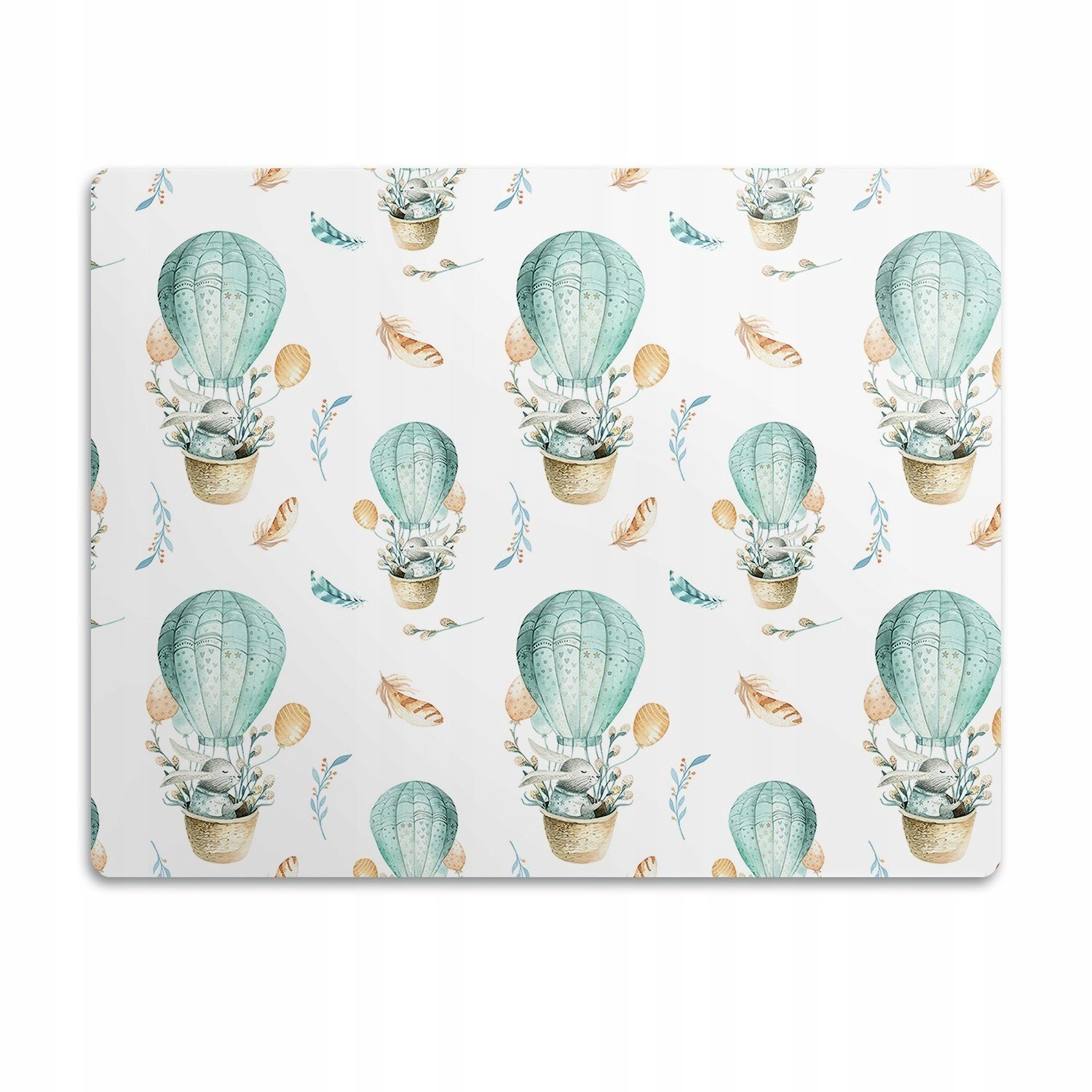 Ochranná podložka pod misky Králík v balónku 90x60 cm