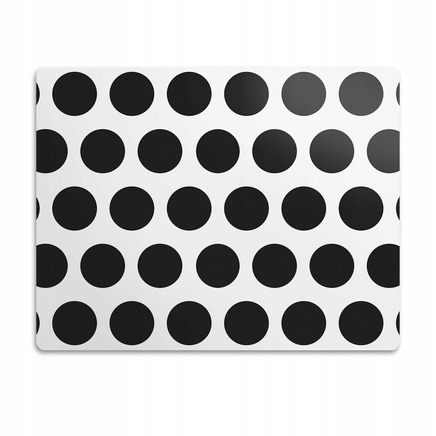 Podložka pod misku pro psa a kočku Černá kola 90x60 cm