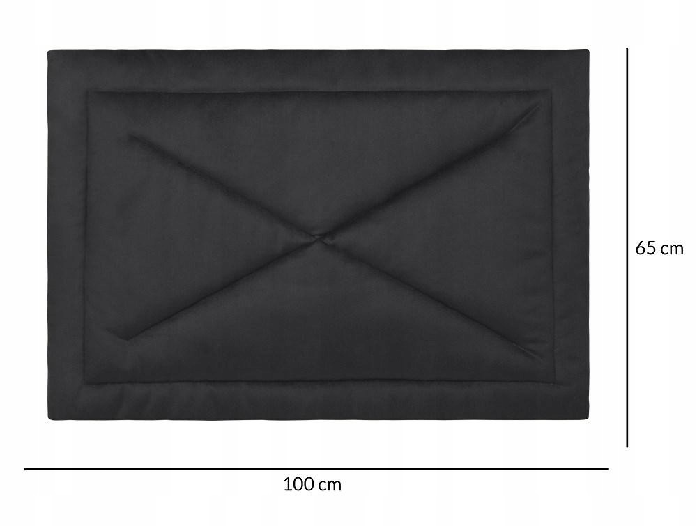 pelíšek podložka pro psa 65x100 Charlie Velvet černá