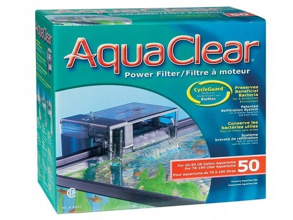 Aqua Clear 50 Powerfiltr 6W Kaskádový Filtr Hagen