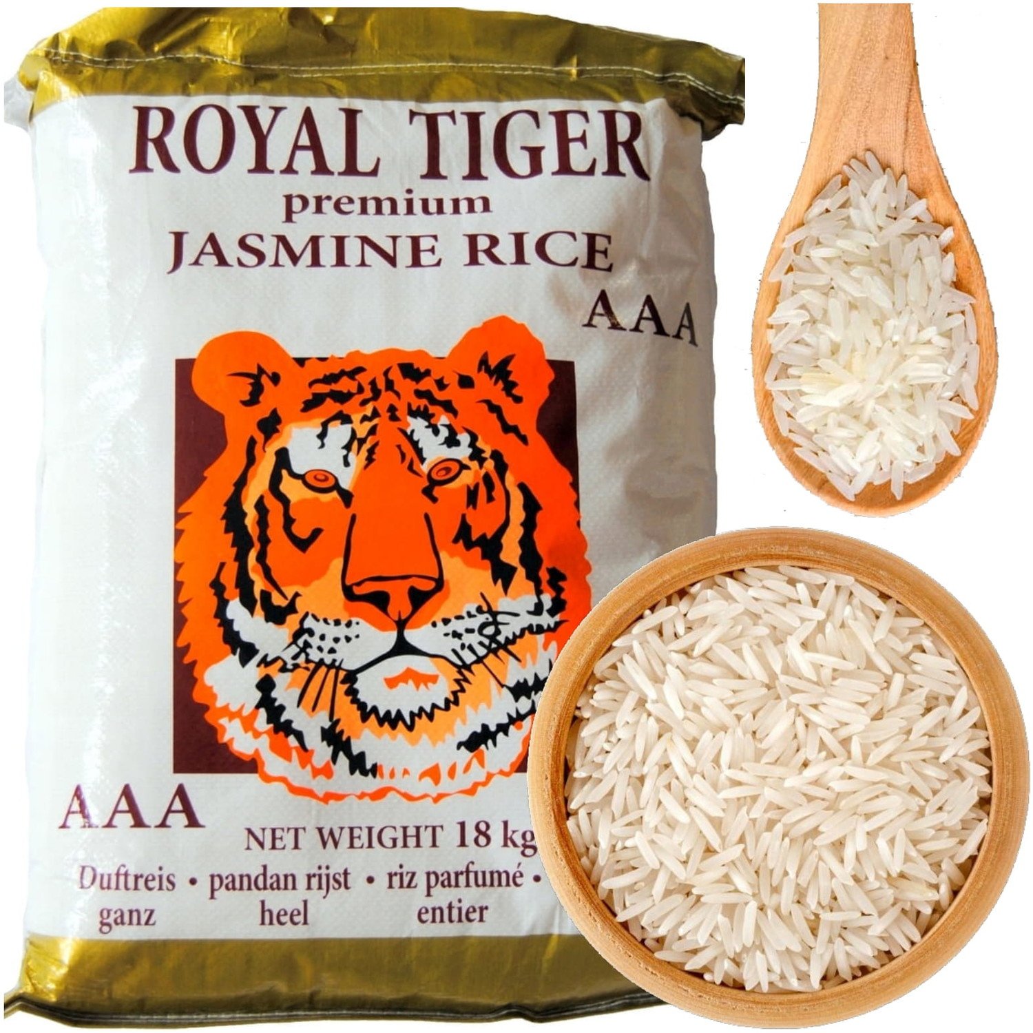 Jasmínová rýže Royal Tiger Kambodža Velký pytel 18kg