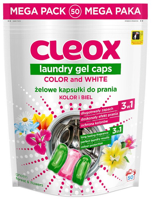 Kapsle na praní Cleox 50 ks