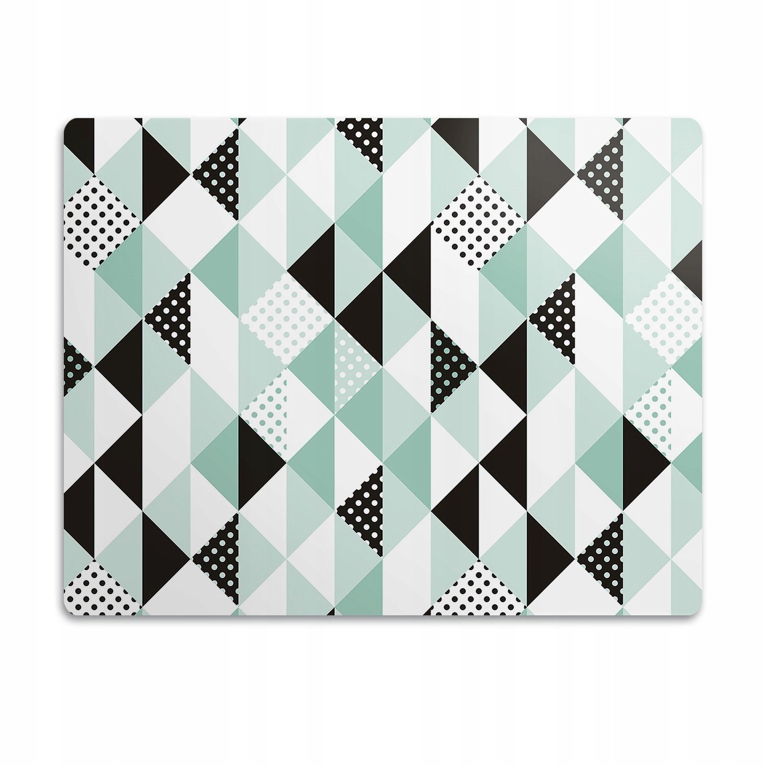 Ochranná podložka pod misku Trojúhelníky puntíky vzor 90x60