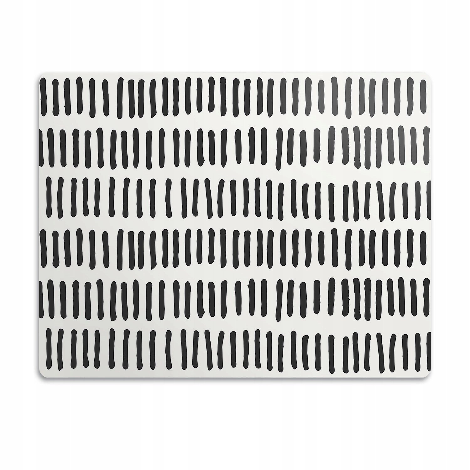 Podložka pod misku pro psa Kresky černá 90x60 cm