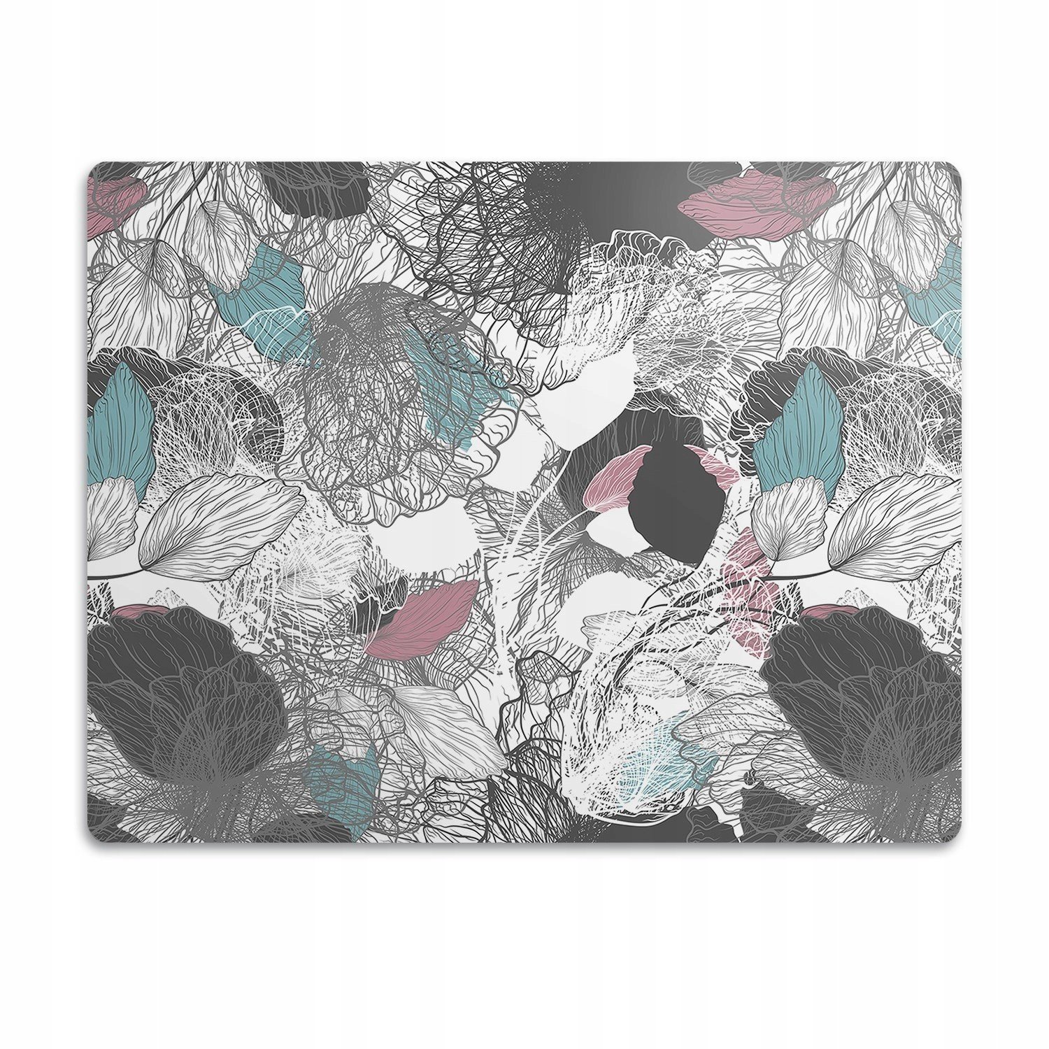 Vodotěsná podložka pod misku Květinový vzor 90x60 cm