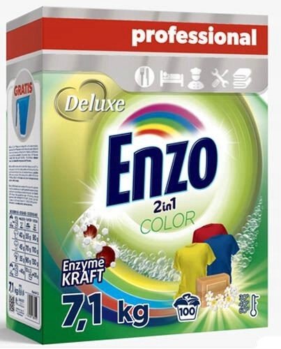 Enzo 2 in 1 7,1 kg 100 praní prášek barva