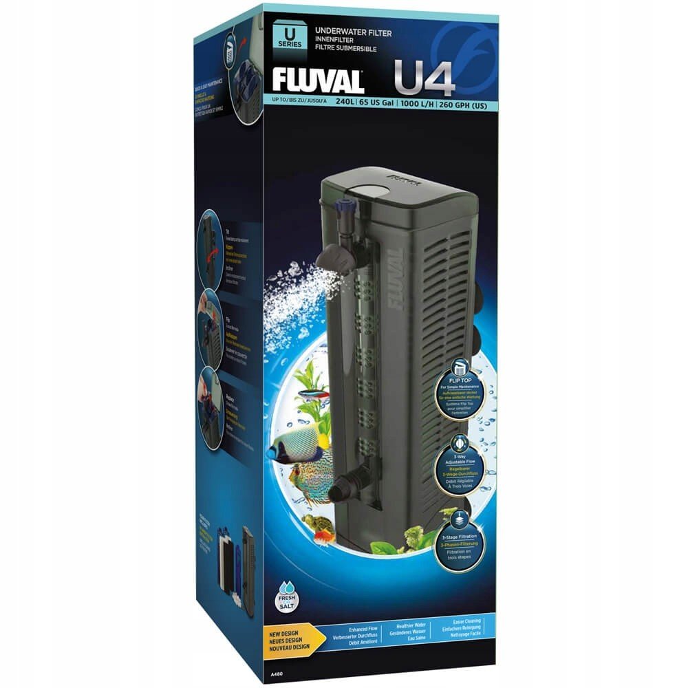Hagen Fluval U4 Vnitřní Filtr Pro Akvárium 240L