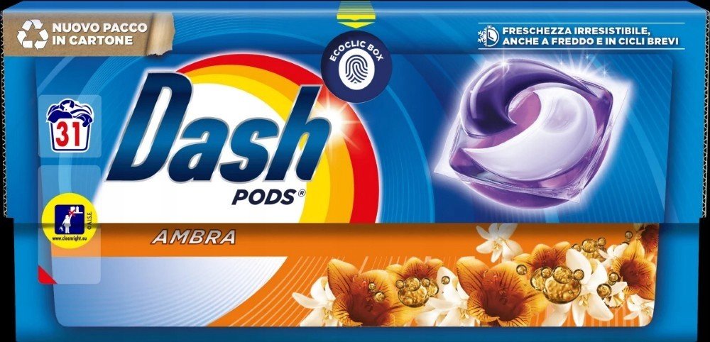 Dash Pods Ambra Kapsle na praní New 31ks