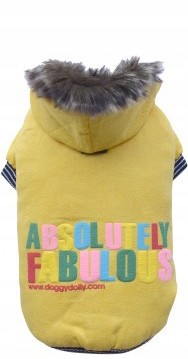 Doggydolly obleček pro psa žlutý roz Xxs