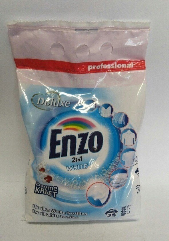 Enzo 2 in 1 White 2,45 kg prací prášek