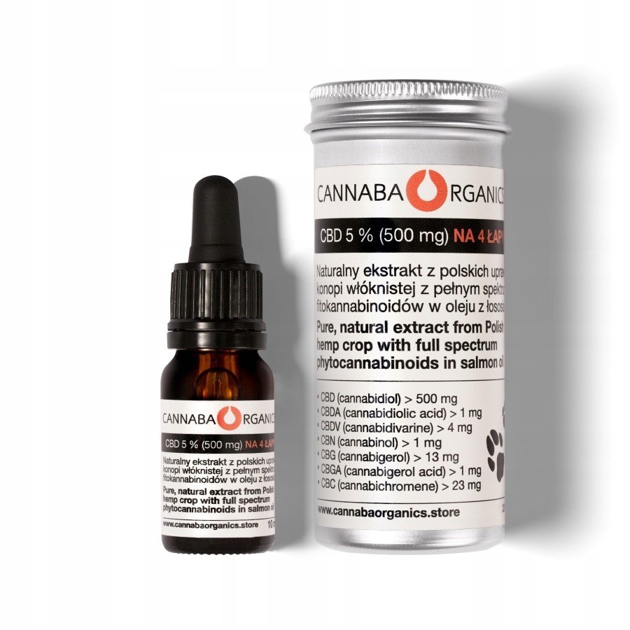 Konopný Olej Pro Psa Kota 5% Cbd (500 mg) 10 ml
