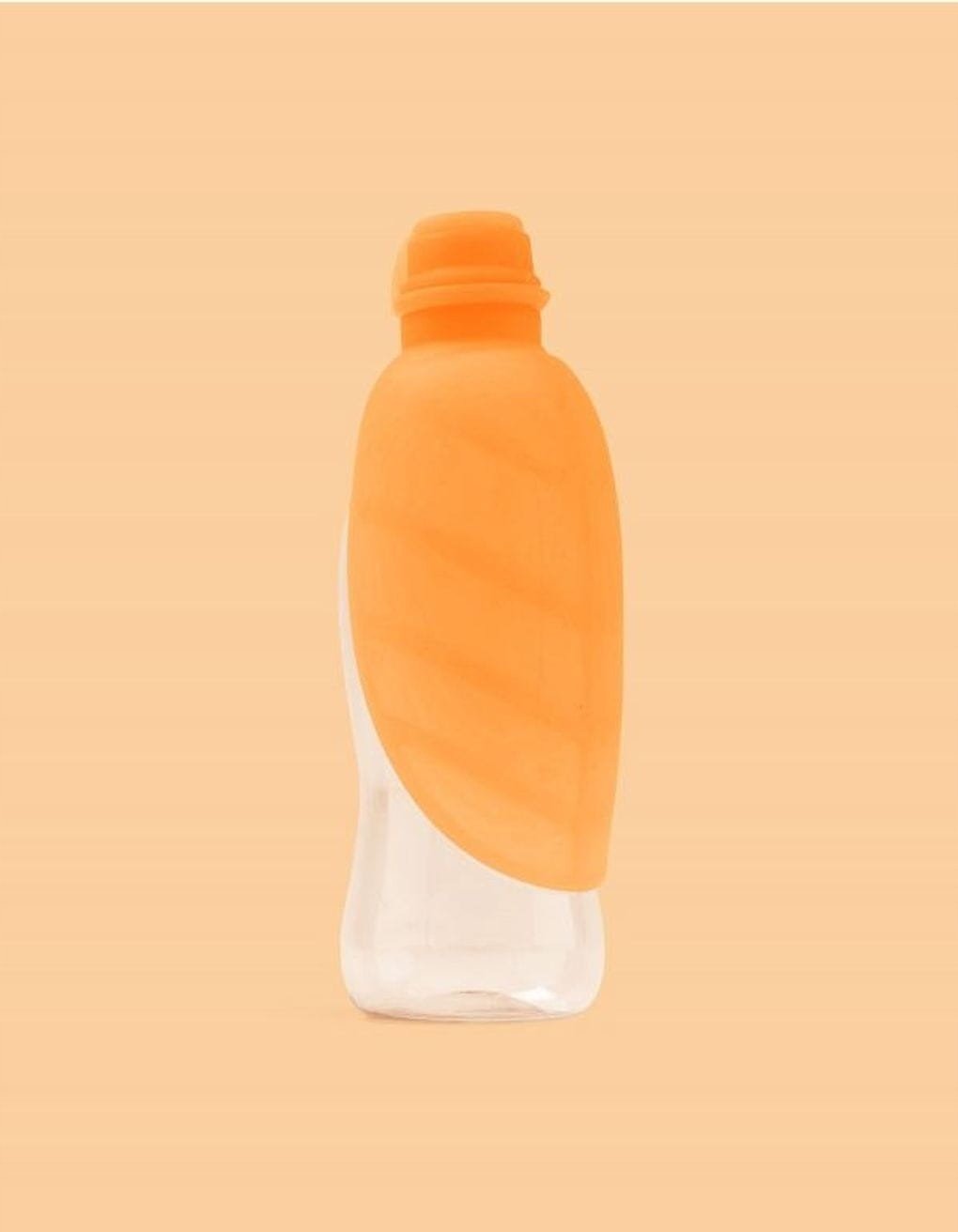 Láhev na vodu pro psa 500ml Leaf oranžová