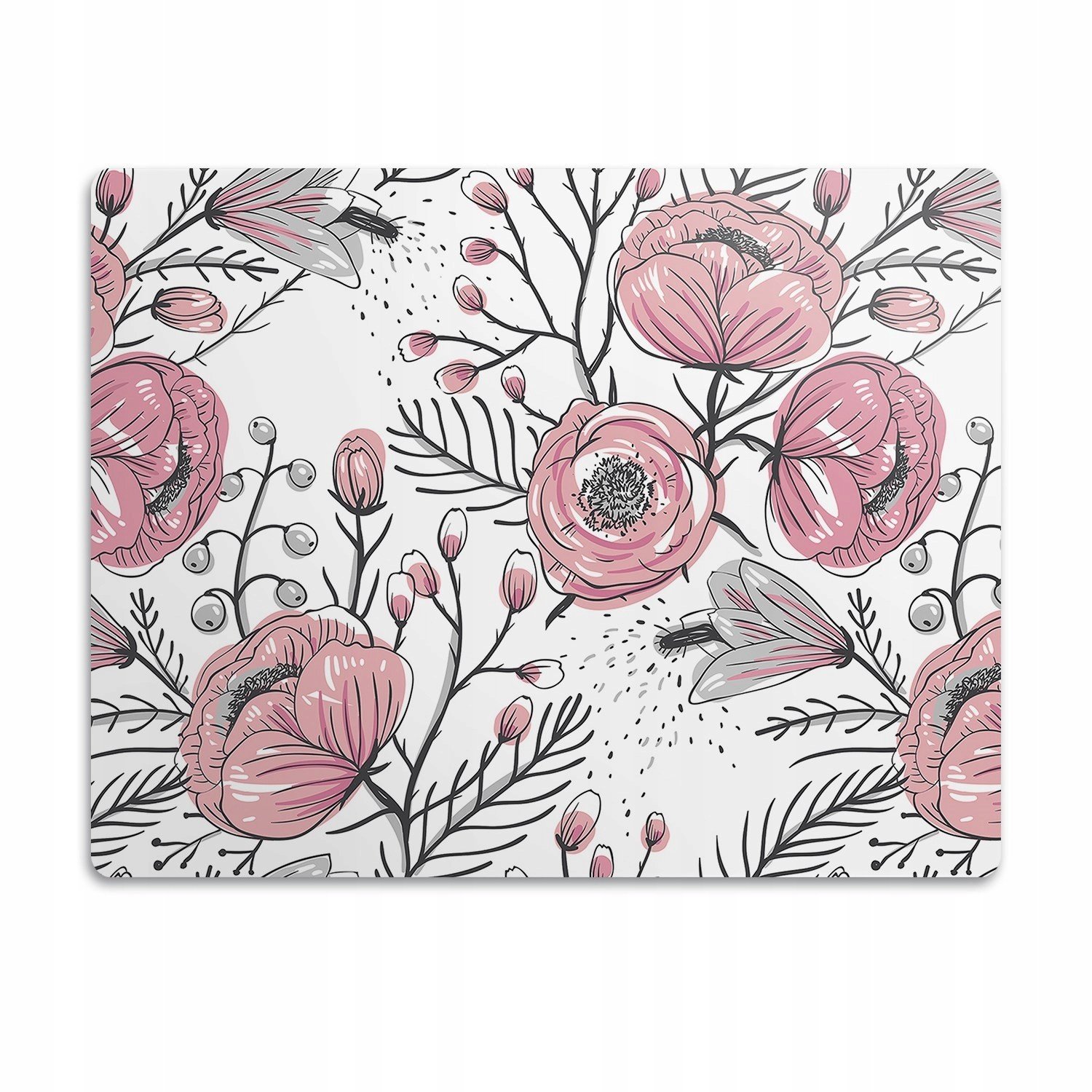 Pod misku podložka pro psa Růžové květy umění 90x60