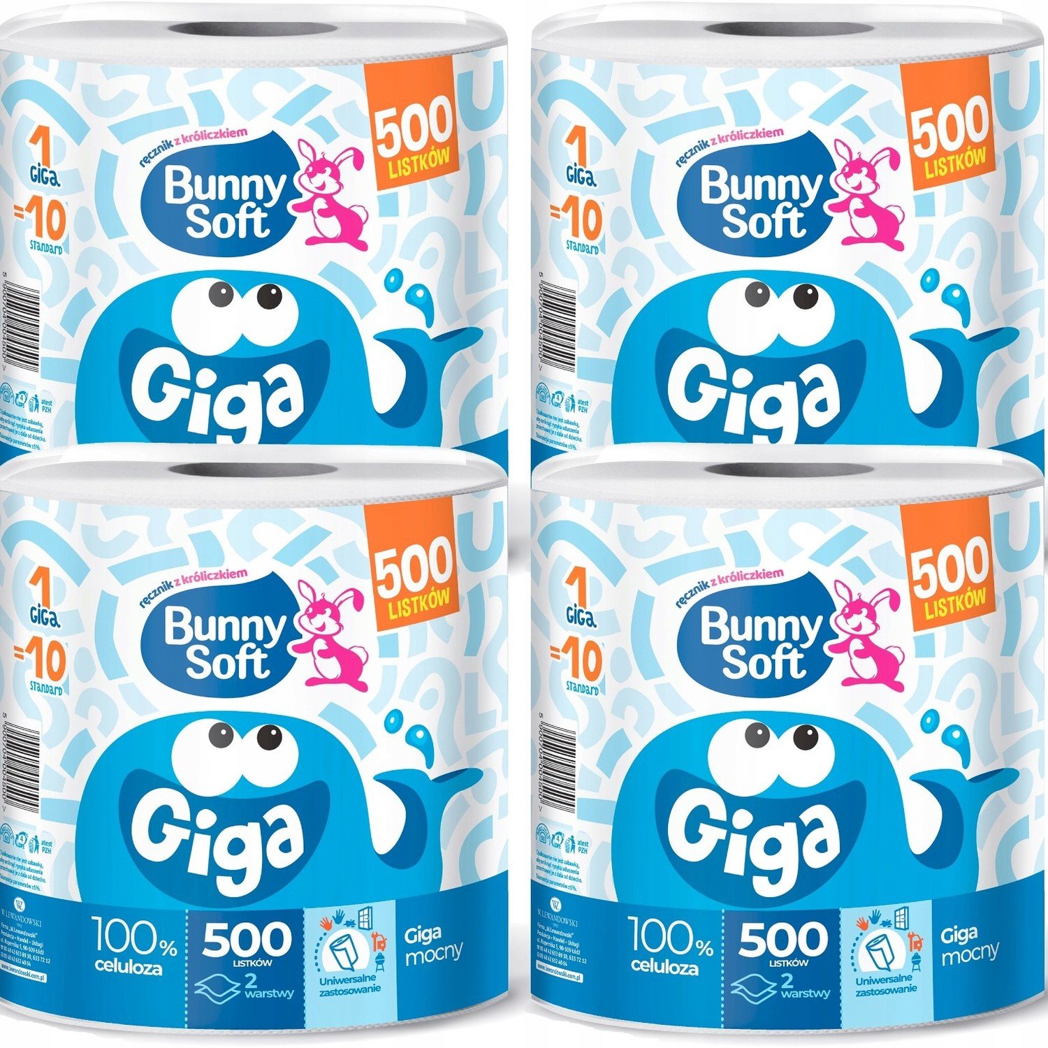 Bunny Soft Papírový ručník Giga 500 listů x 4
