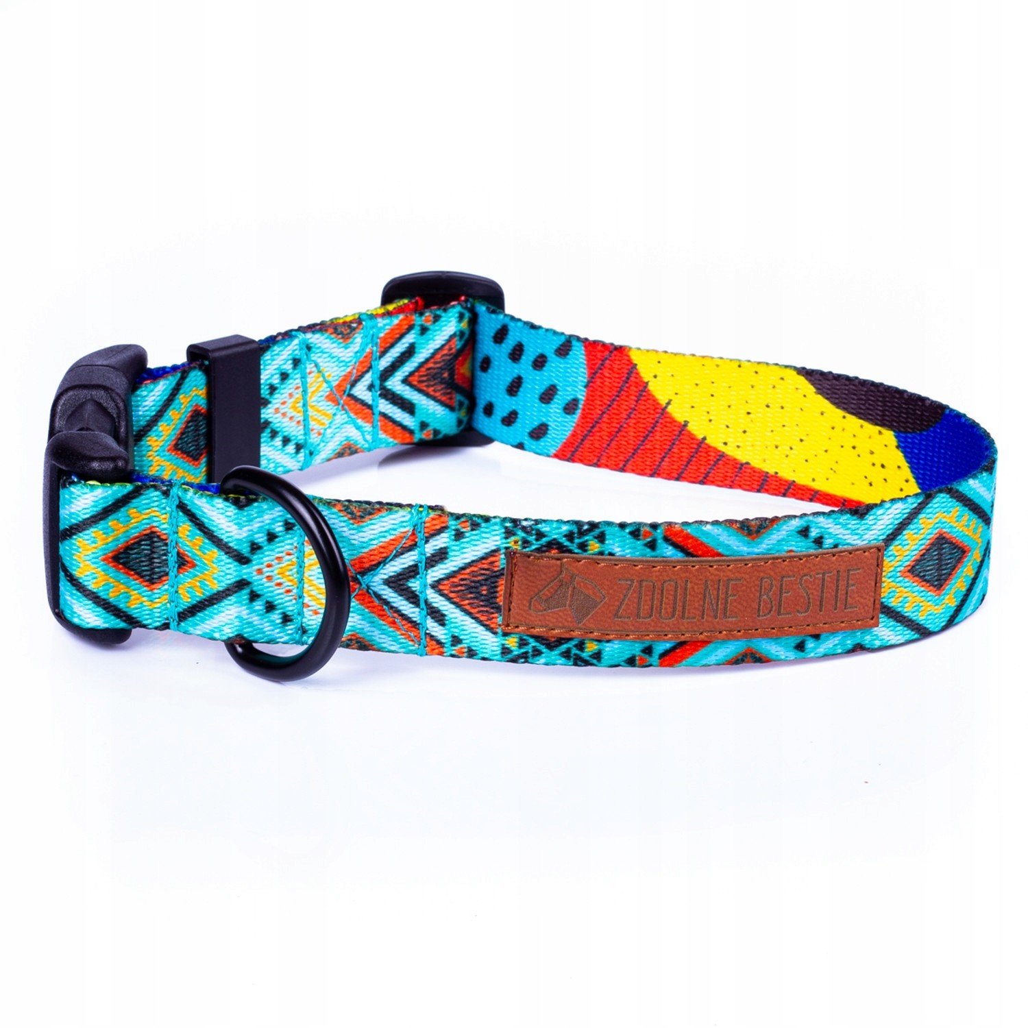 Obojek na přezku Duraflex Dobrodružství v tyrkysové L