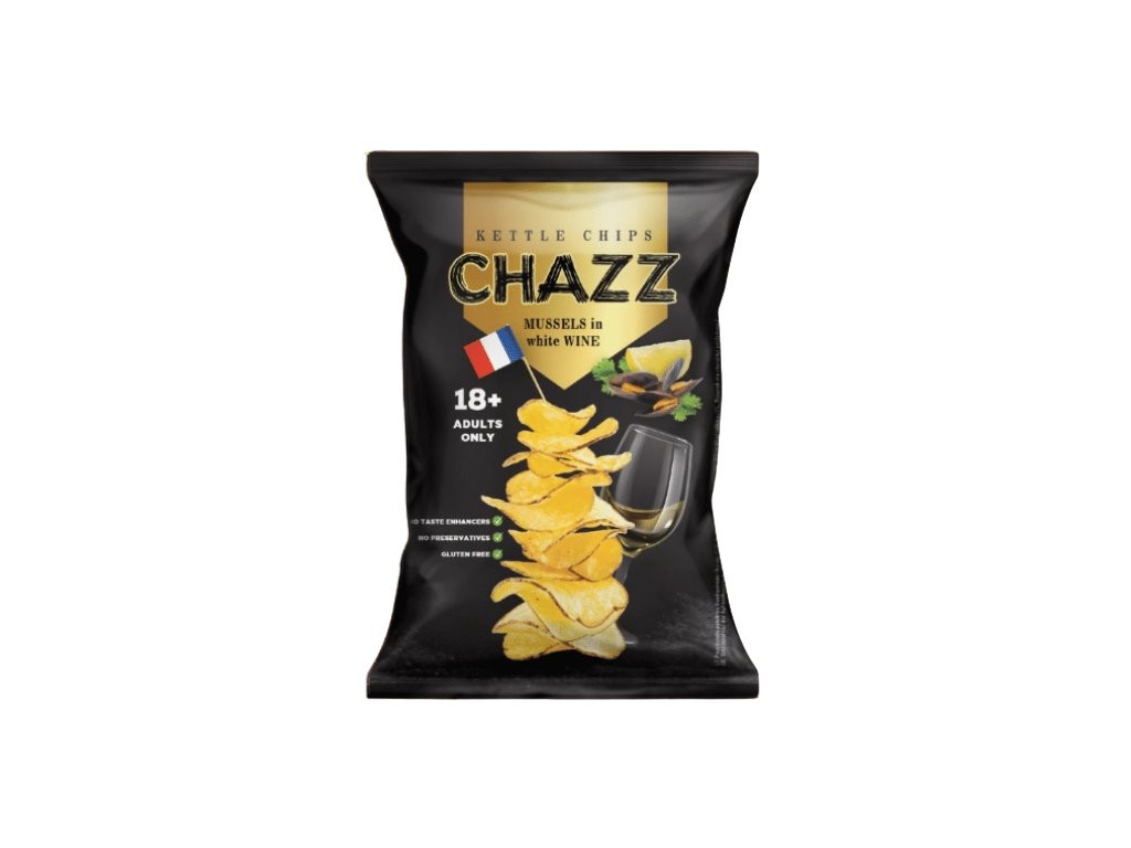 Chazz Chips s příchutí mušlí a bílého vína 90 g