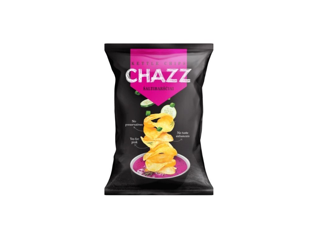 Chazz Chips s příchutí růžové polévky z řepy 90 g