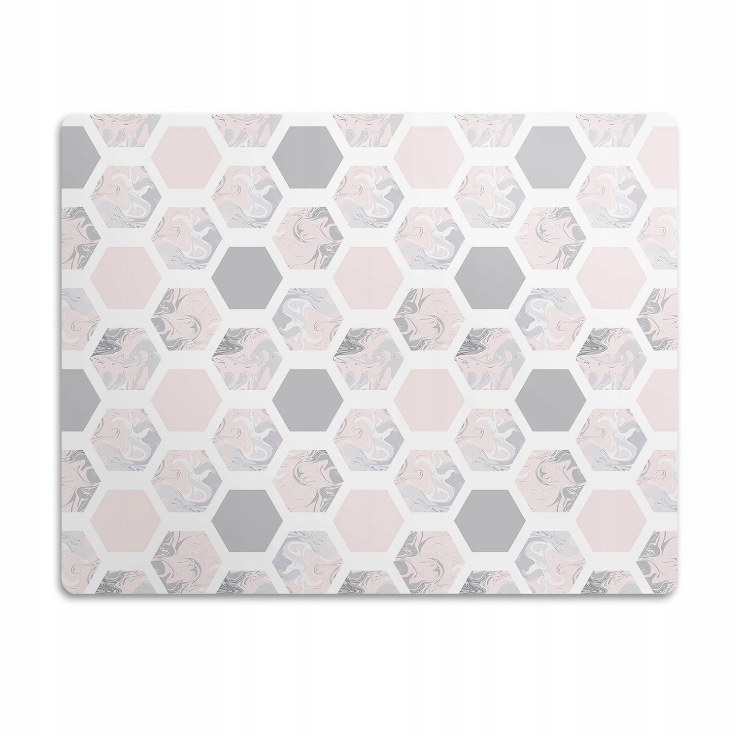 Ochranná podložka pod misky pro psa Šestiúhelníky 90x60