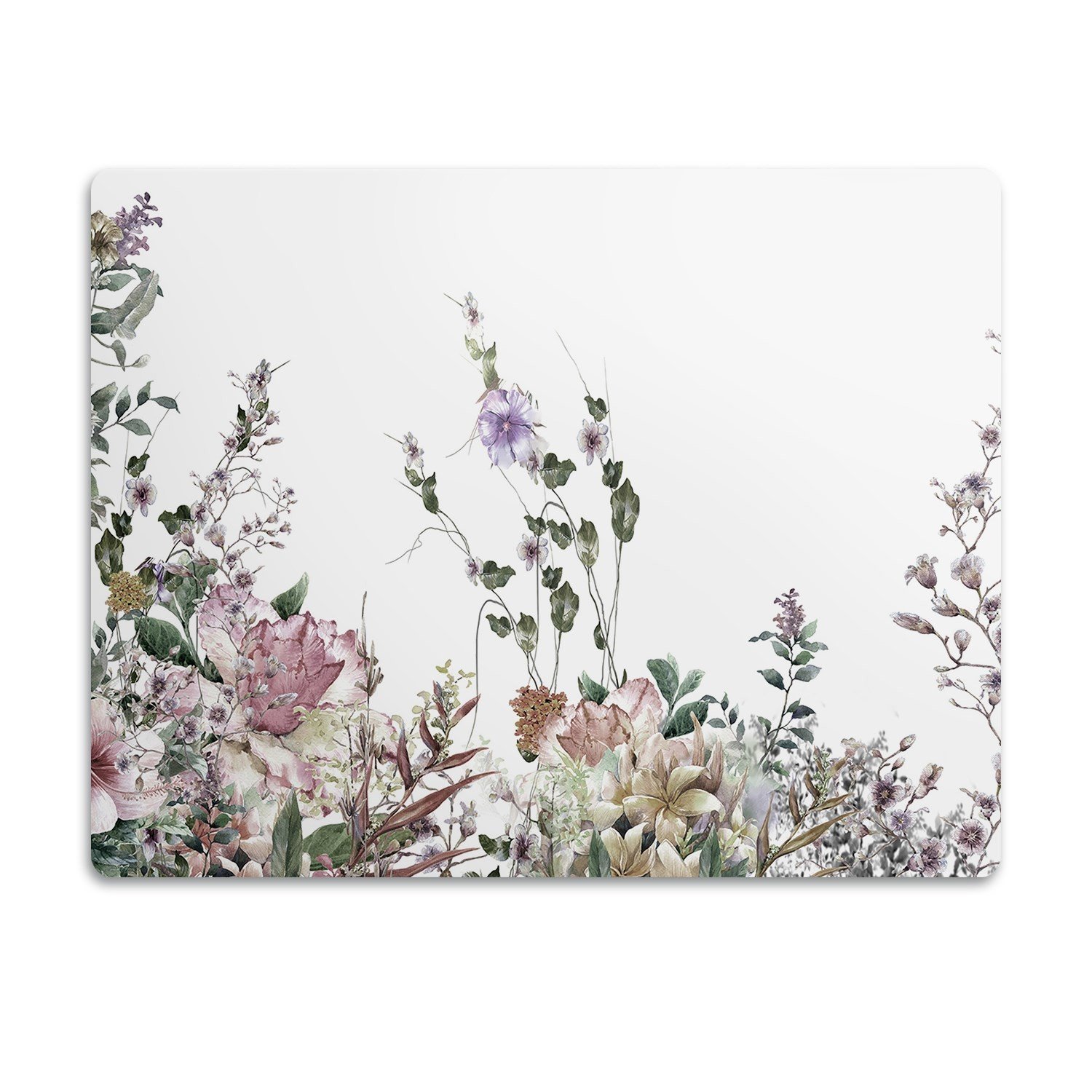 Ochranná podložka pod misky pro psa Louka květiny 90x60