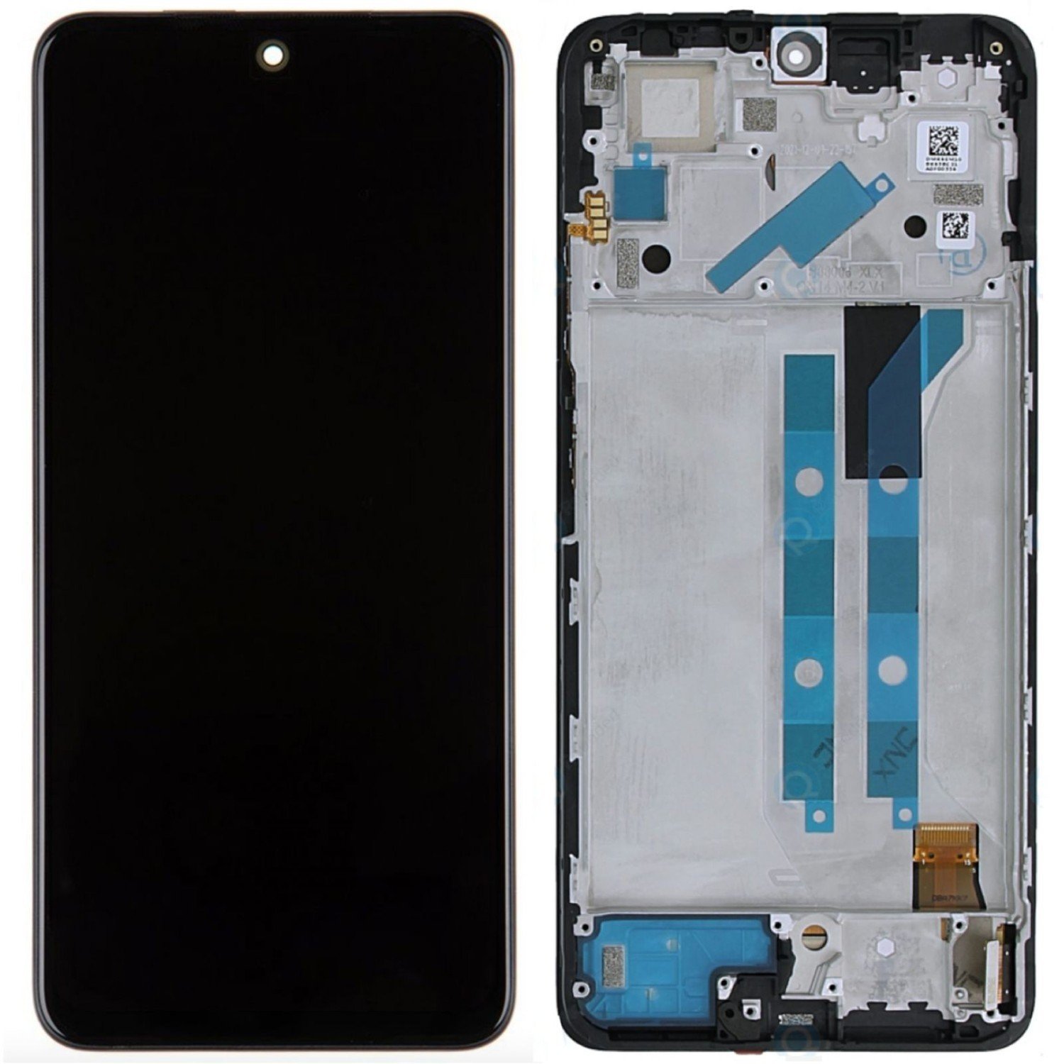 LCD + dotyk + přední kryt pro Xiaomi Redmi Note 12 4G, black