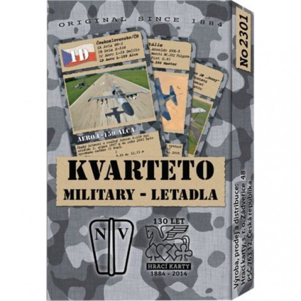 Karty Kvarteto H Military letadla