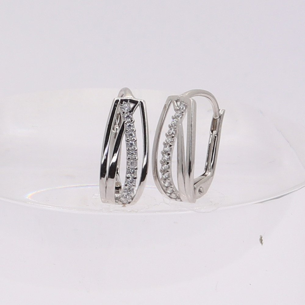 Zlaté náušnice CDL288W