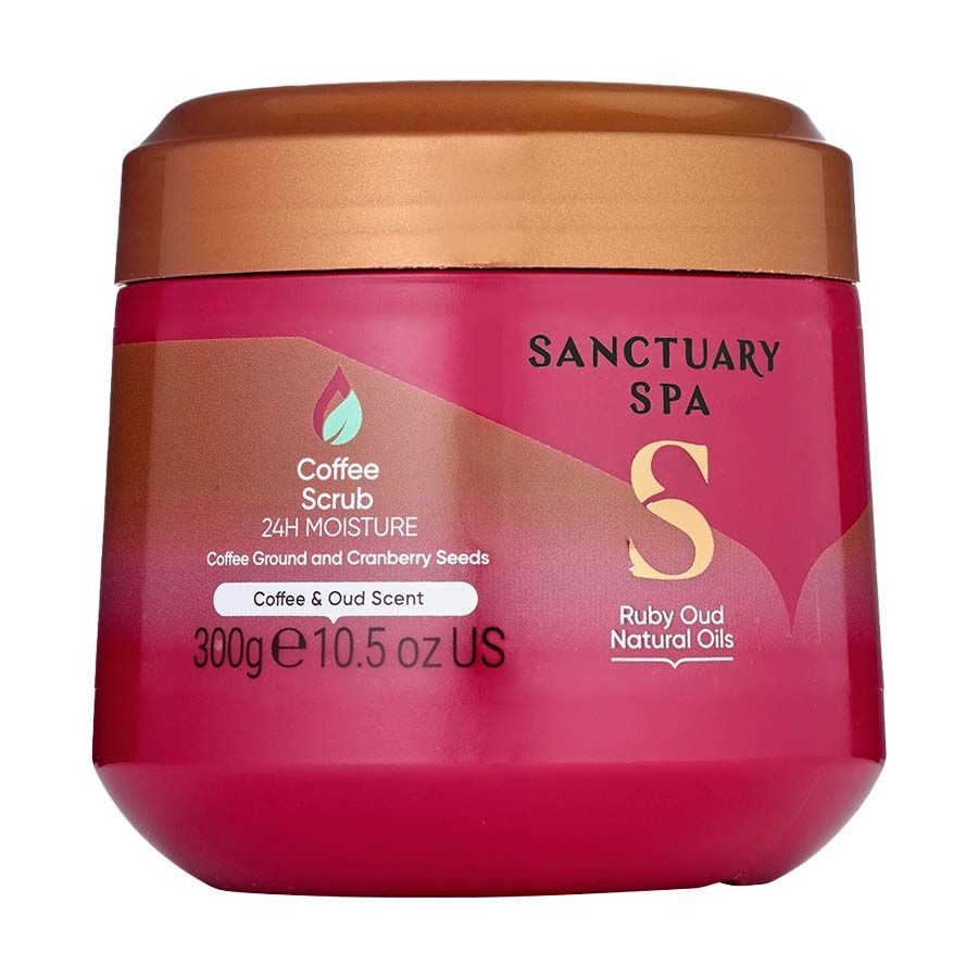 Sanctuary Spa Péče O Tělo Ruby Oud Natural Oils Body Scrub Coffee Tělový Peeling 300 ml