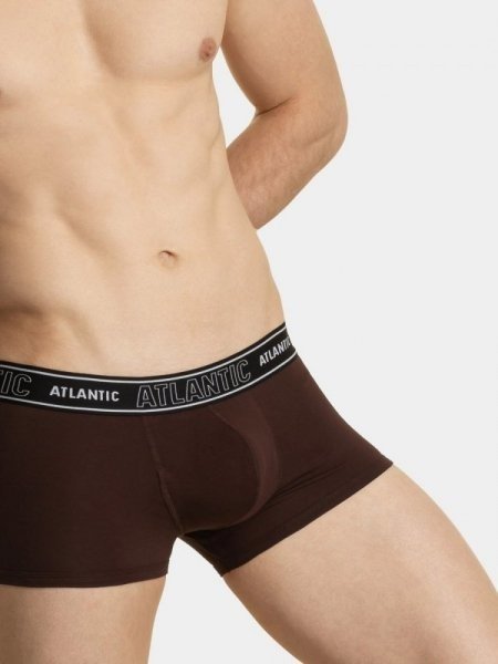 Atlantic 1191/04 čokoládové Pánské boxerky XL hnědá