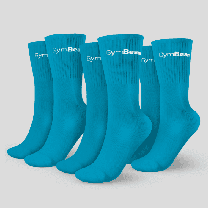 Ponožky 3/4 Socks 3Pack Aquamarine XL/XXL - GymBeam