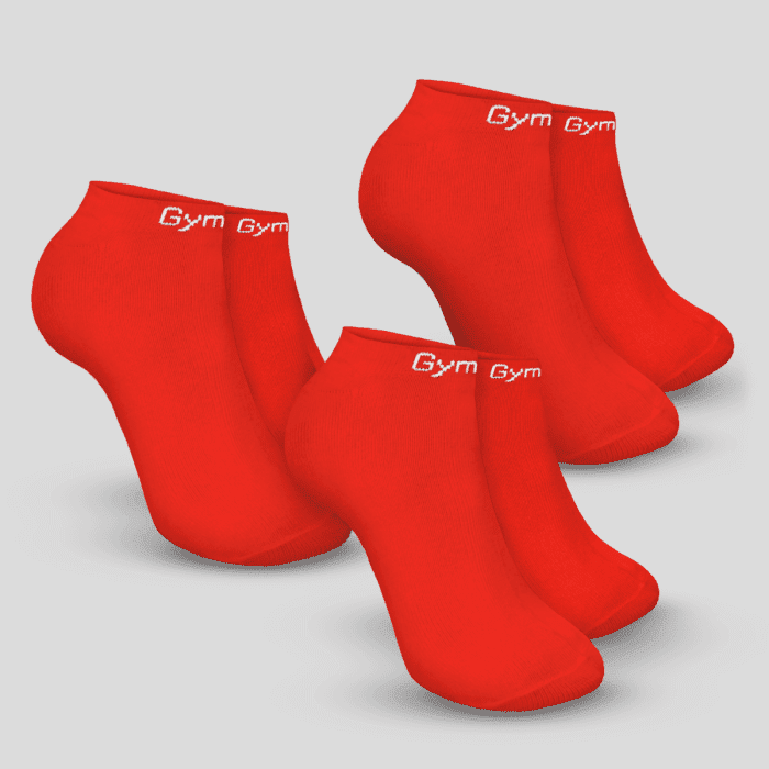 Ponožky Ankle Socks 3Pack Hot Red XL/XXL - GymBeam