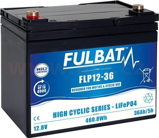 Lithiová baterie Fulbat LiFePO4 FLP12-36 12,8V/36Ah-461Wh