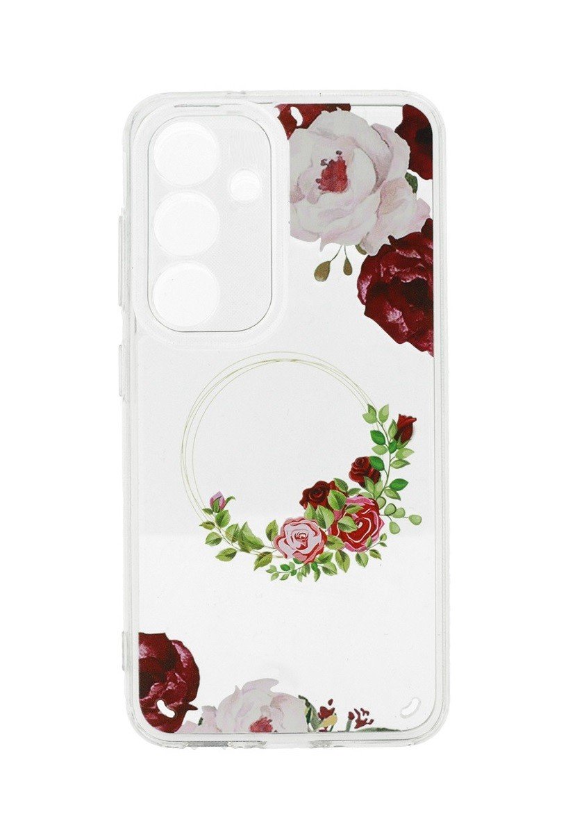 Kryt Tel Protect Flower Samsung A54 5G s červenými květy 98832