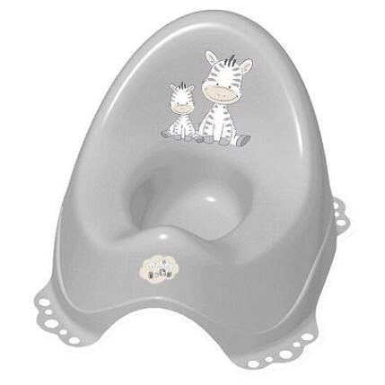 MALTEX Nočník protiskluzový s melodií zebra grey