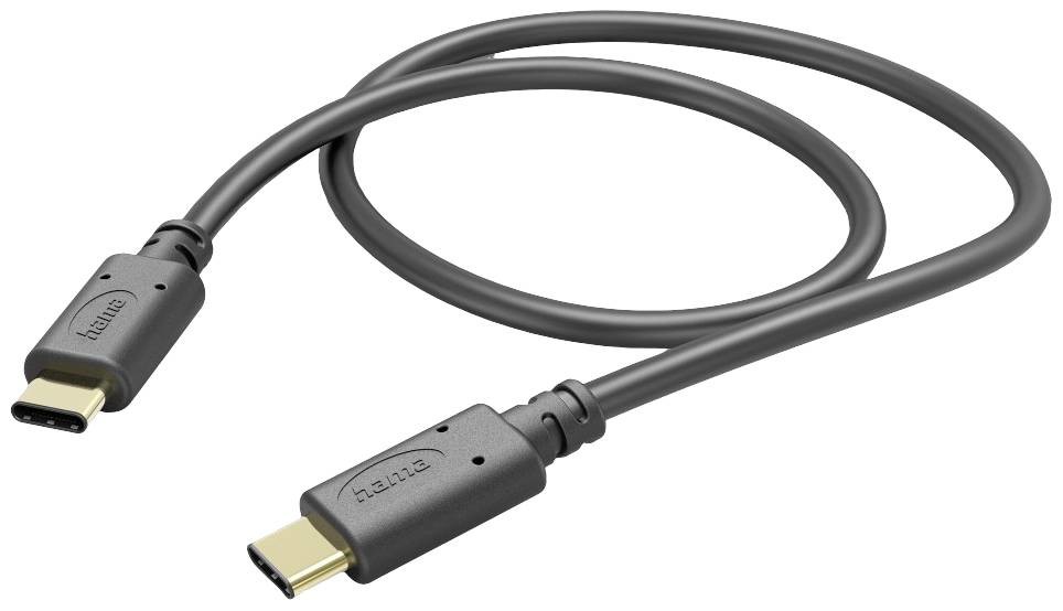 Hama Nabíjecí kabel USB USB 2.0 USB-C ® zástrčka, USB-C ® zástrčka 1.5 m černá 00201591