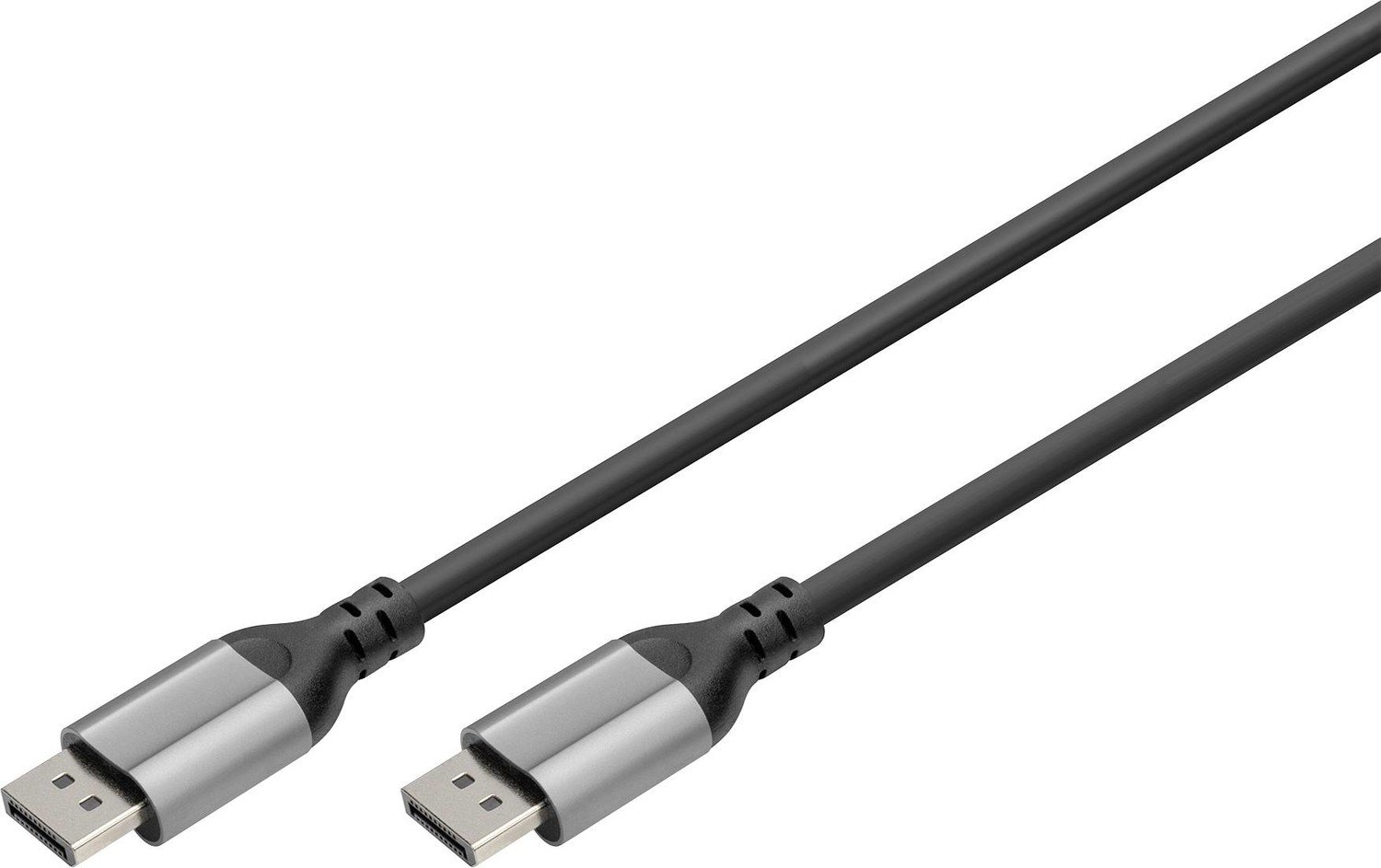 Digitus DB-340105-010-S DisplayPort adaptér [1x zástrčka DisplayPort - 1x zástrčka DisplayPort] černá stíněný, kulatý 1 m